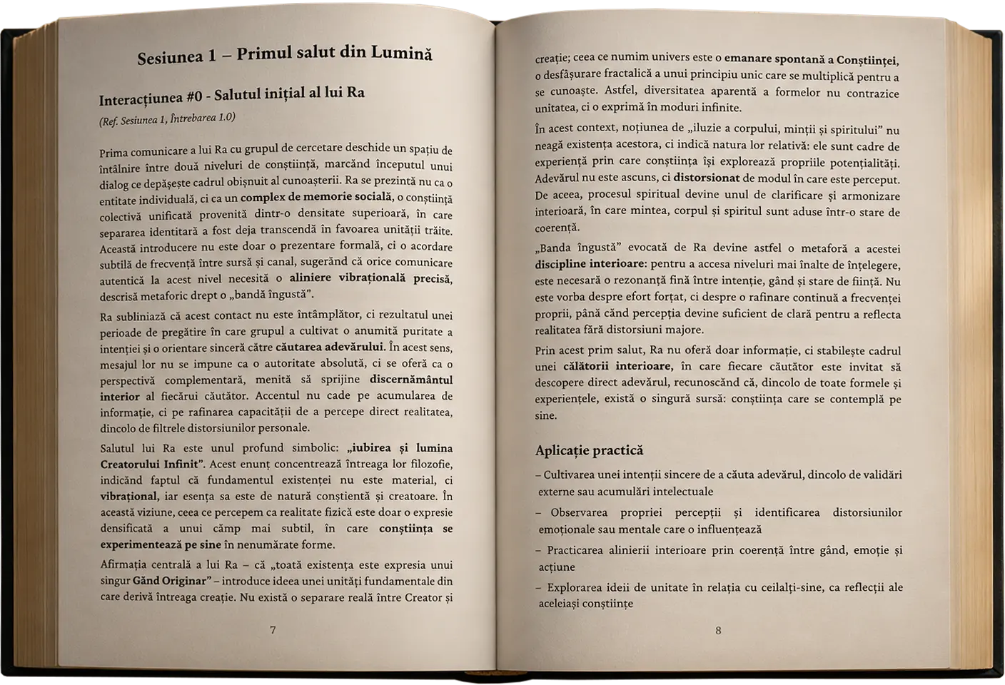 O experiență contemplativă și cinematică